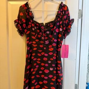 Betsy Johnson Red Kiss Dress